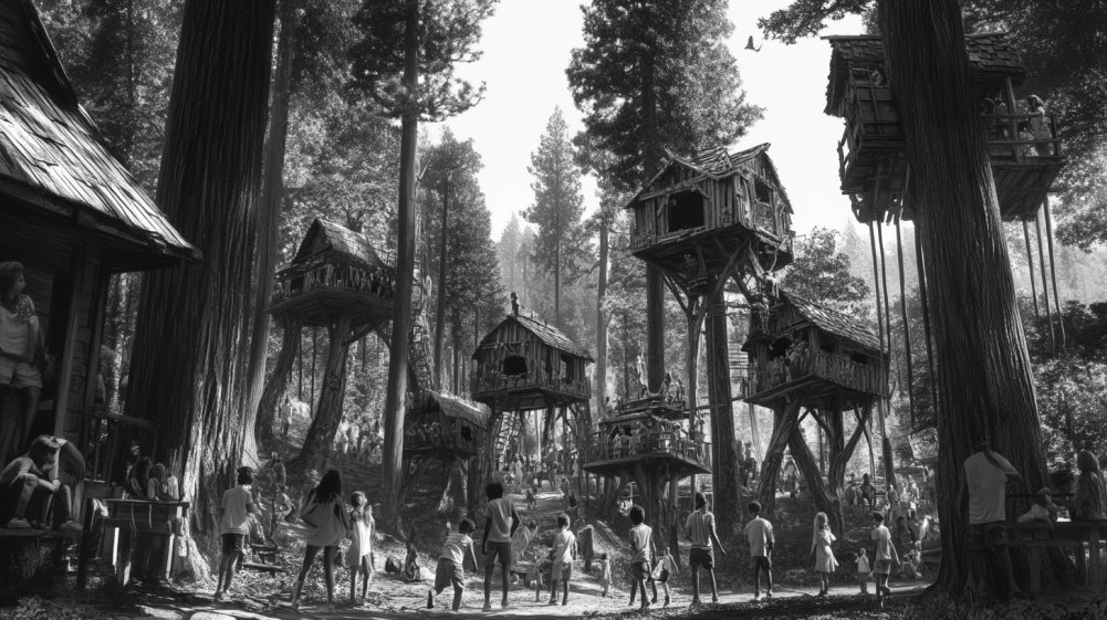lots of tree forts with lots of founders