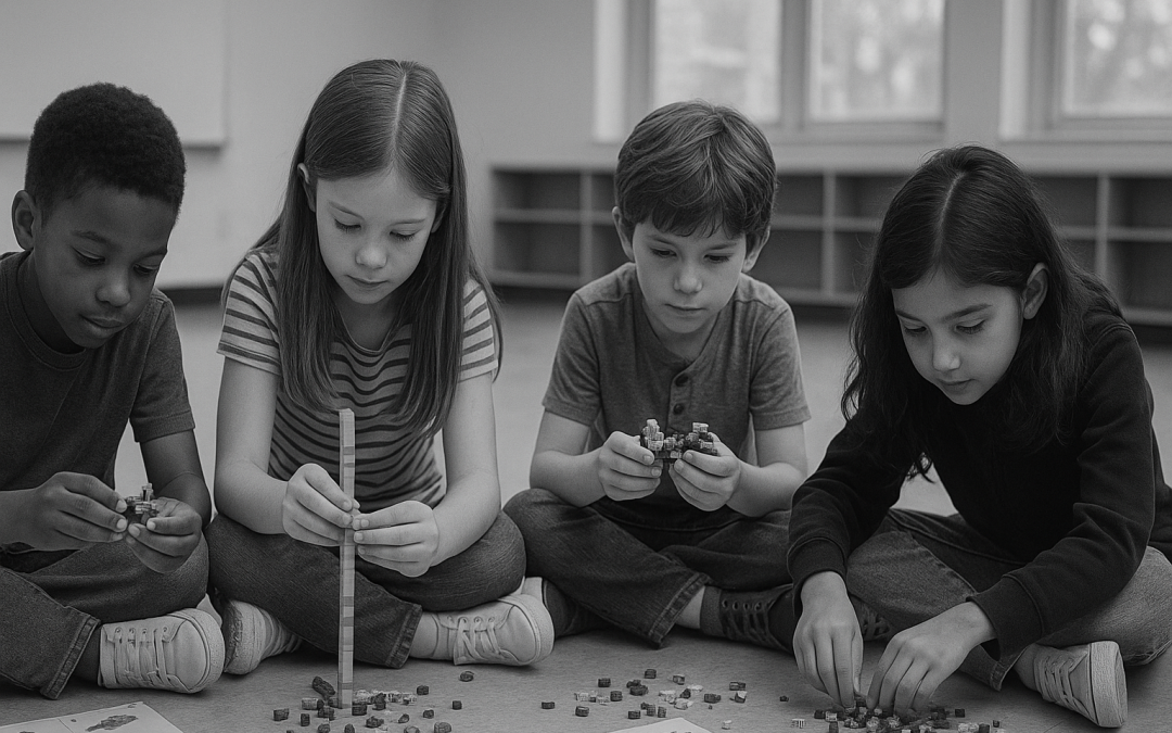 kids using llego's to conceive your product