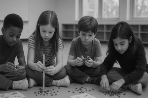 kids using llego's to conceive your product