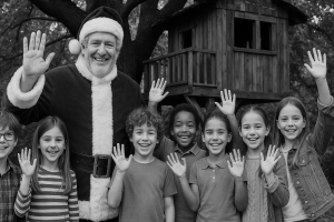 chris heivly as santa